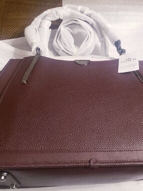 Coach Oxblood Leather Shoulder Bag